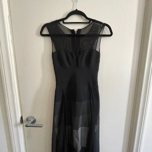 BCBGMAXAZRIA Black/White Bandage Maxi Alai Dress - Picture 3 of 5